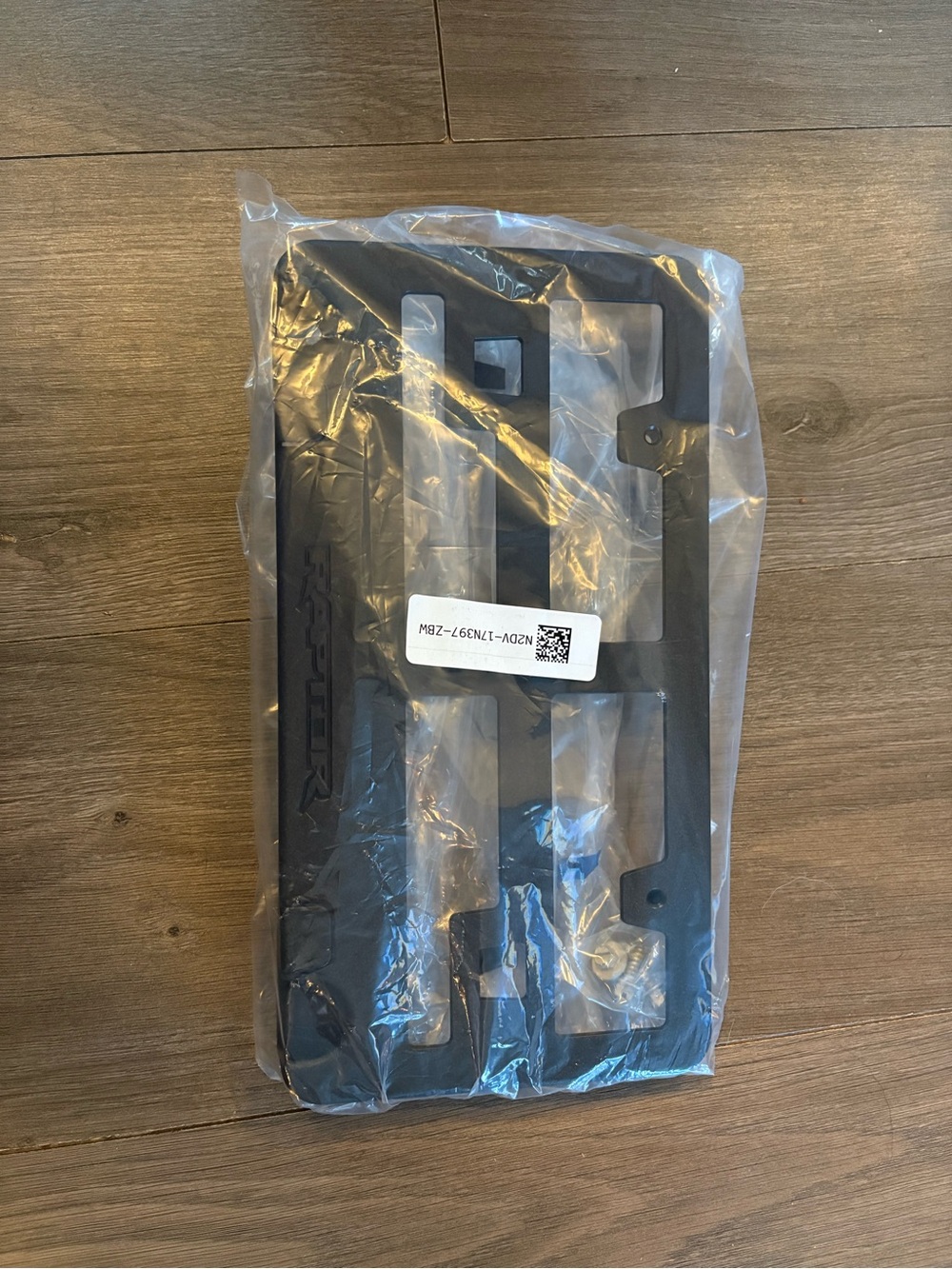 Matte Black License plate bracket ford bronco raptor new in plastic